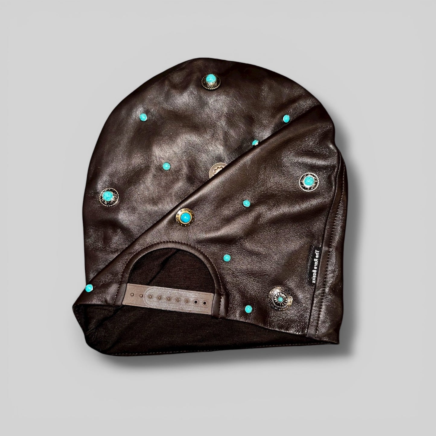 Jaded leather beanie (Online exclusive)