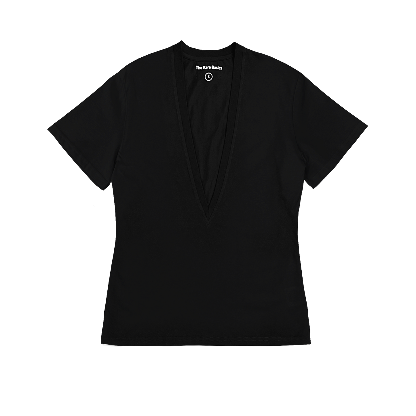 Short Sleeve Deep V-neck T-shirt