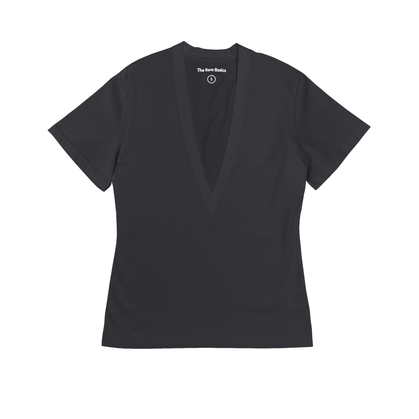 Short Sleeve Deep V-neck T-shirt