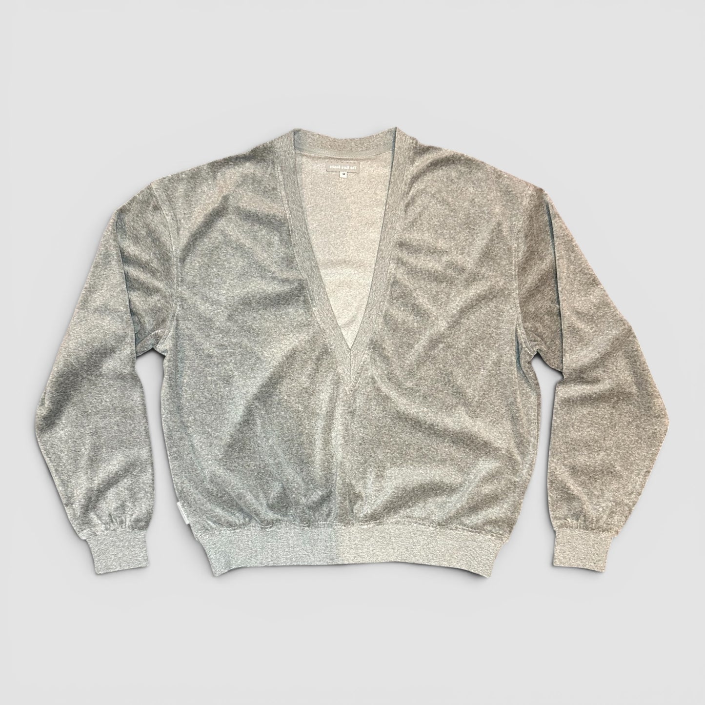 Unisex Velour Deep V-neck Sweatshirt