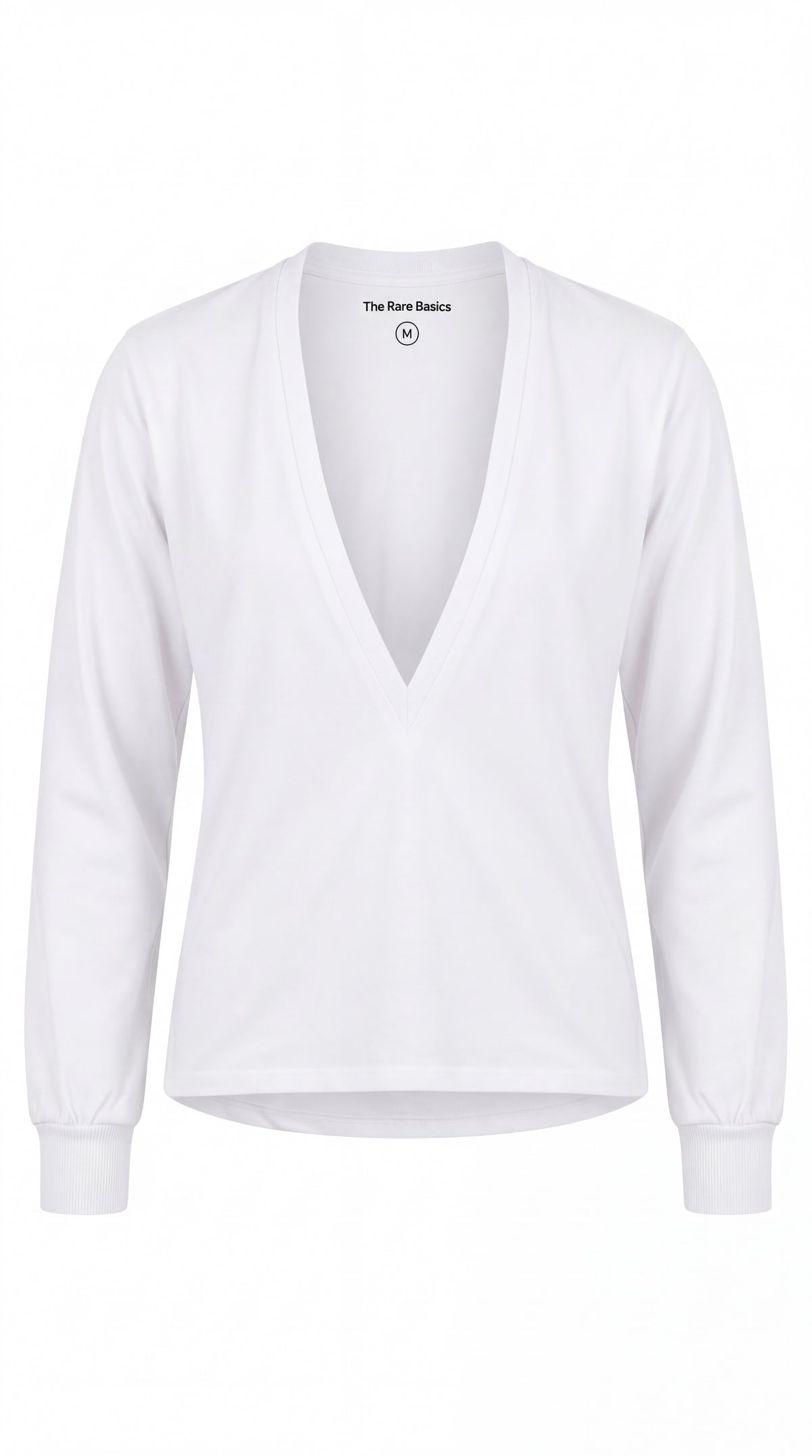 Long Sleeve Deep V-neck T-shirt