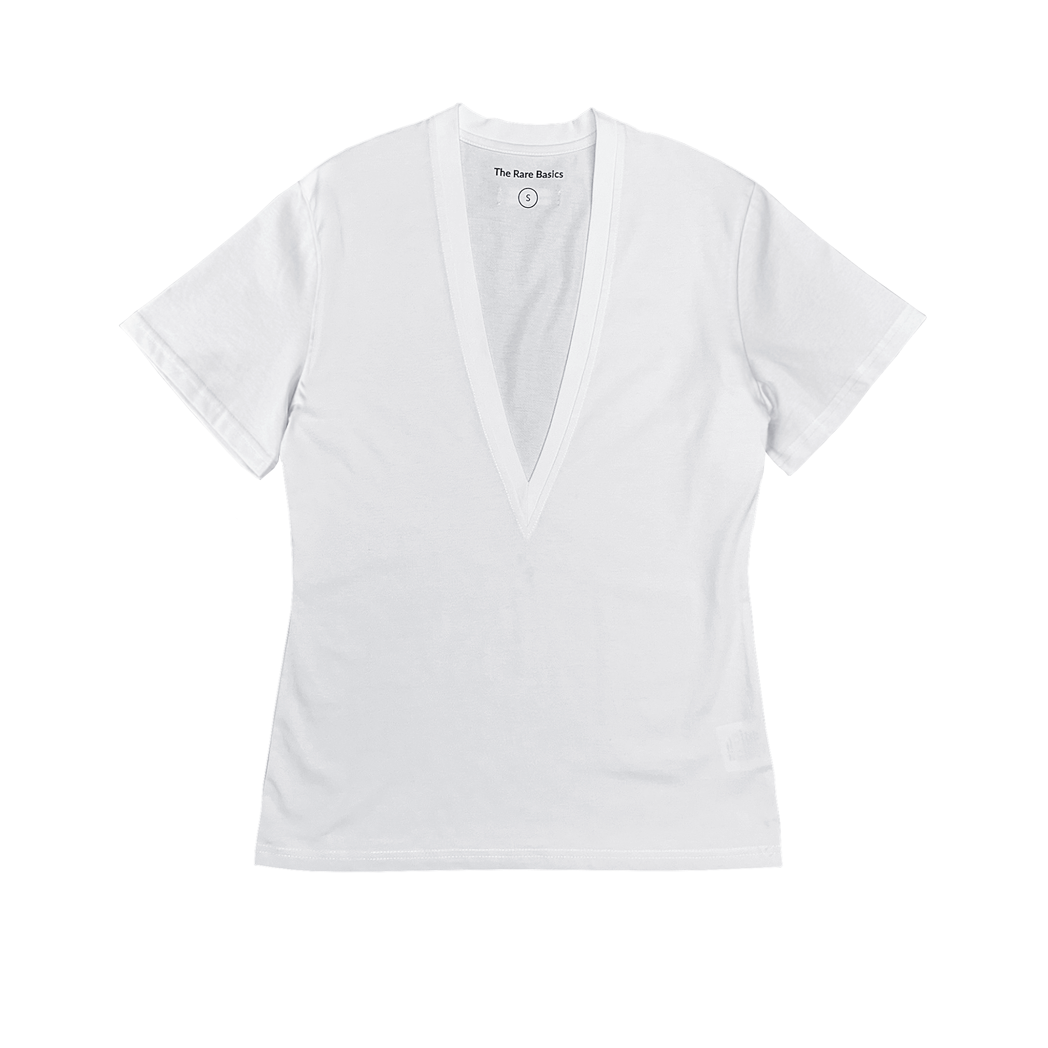 Short Sleeve Deep V-neck T-shirt – The Rare Basics