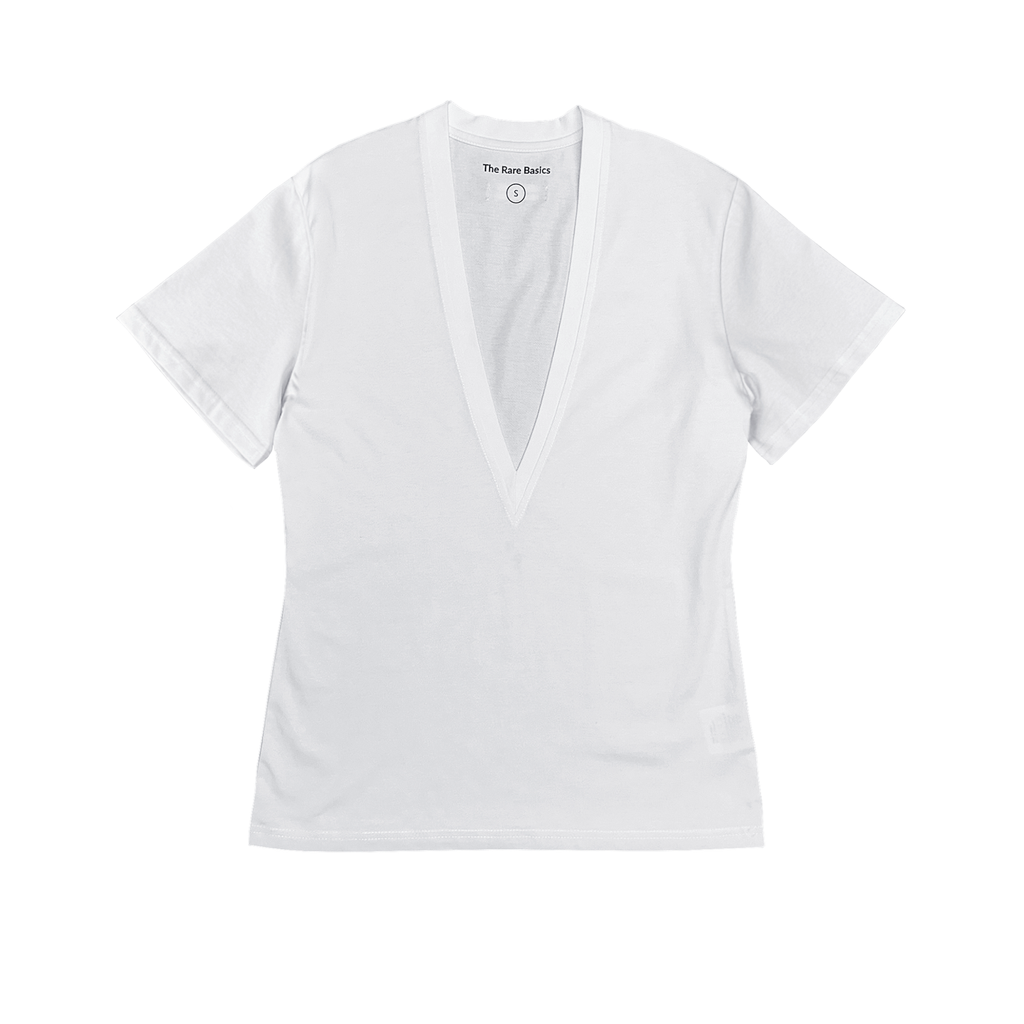 Short Sleeve Deep V-neck T-shirt